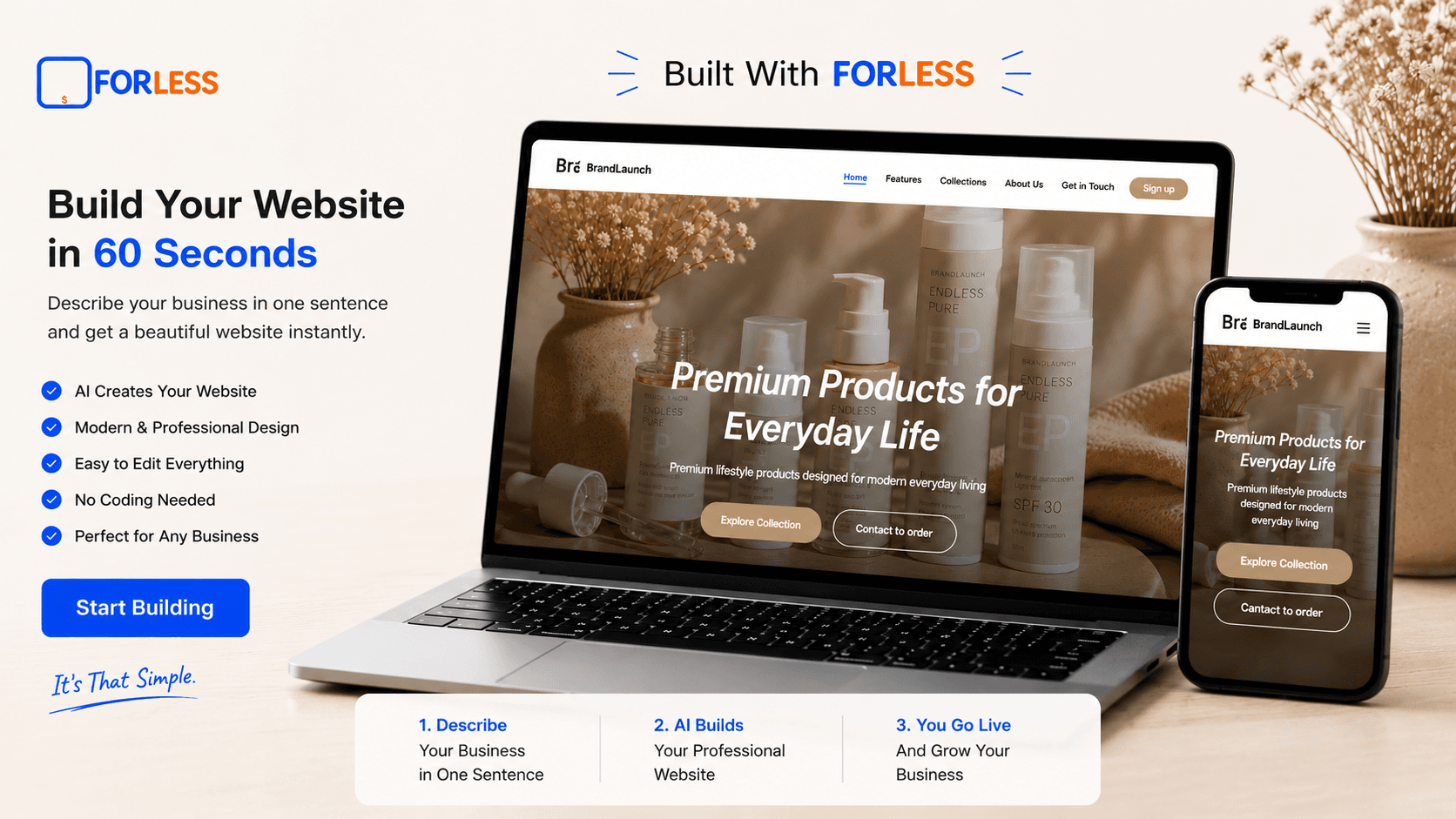 How to Build a Website in 60 Seconds