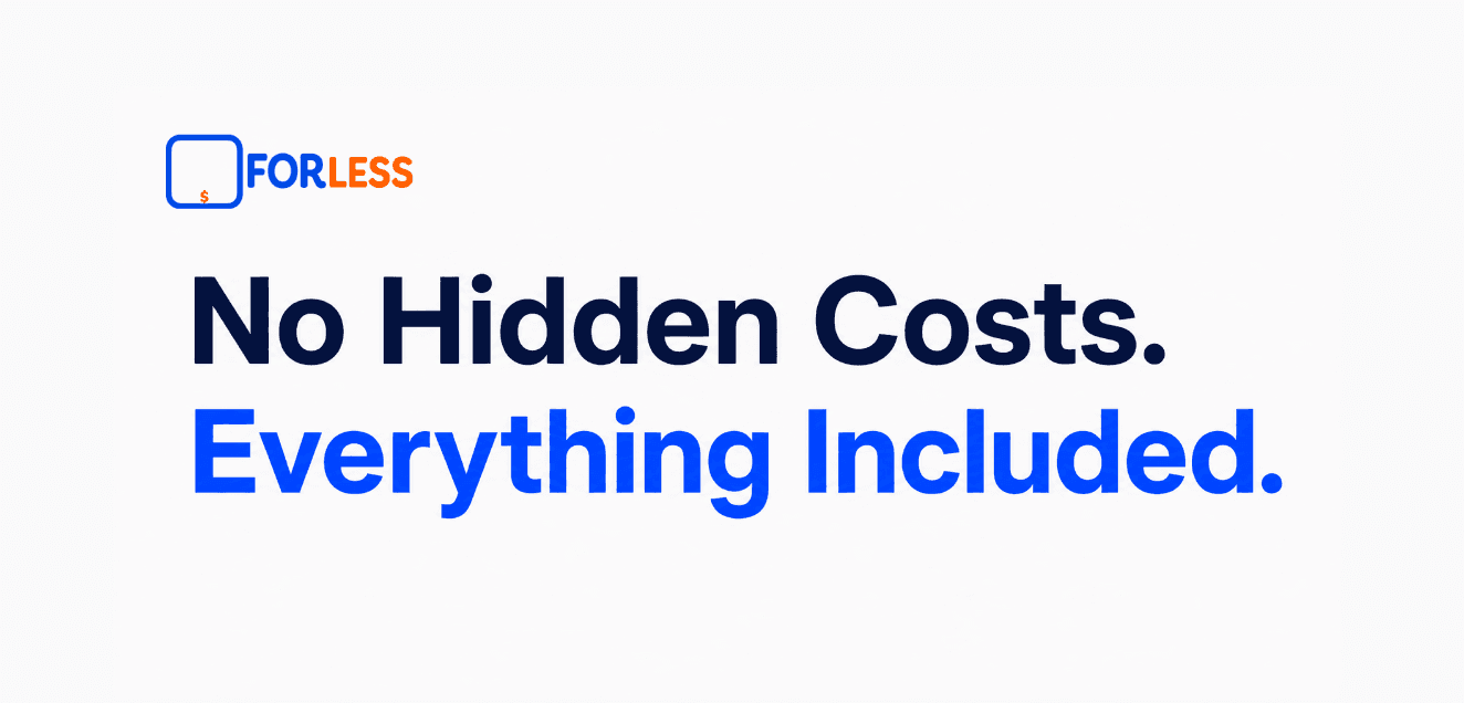 FORLESS Has No Hidden Costs | Everything Included for $5.99/Year