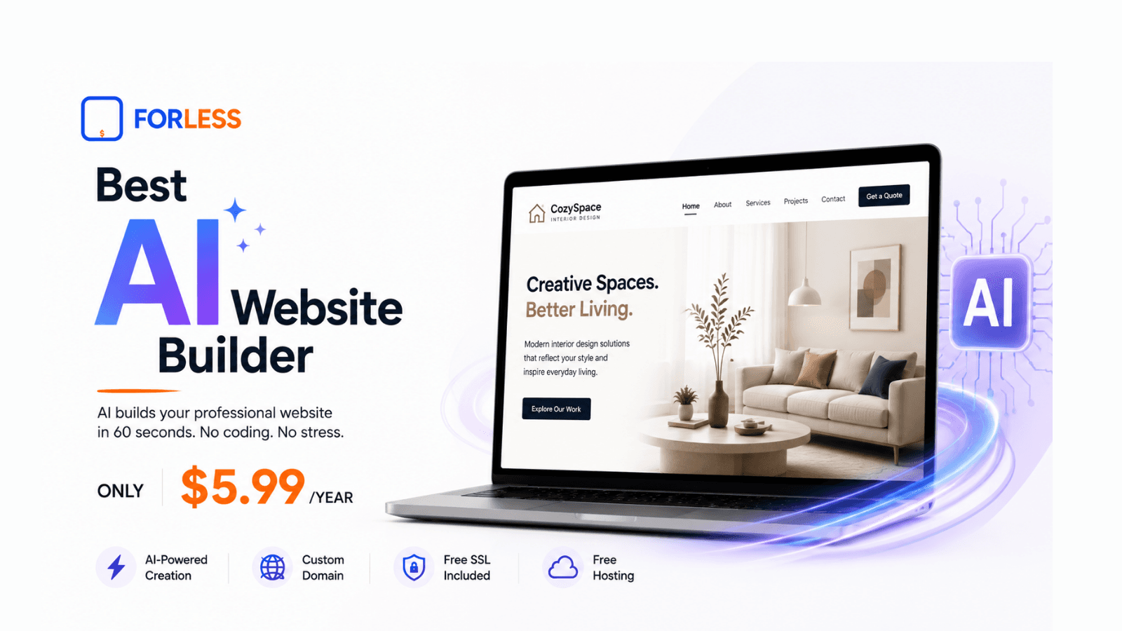 Best AI Website Builder | FORLESS