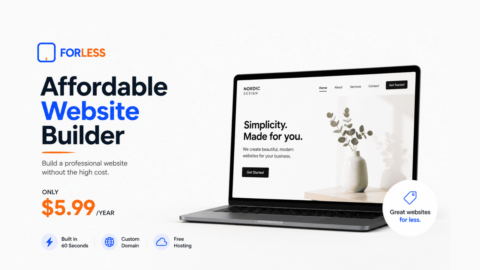 Affordable Website Builder | FORLESS