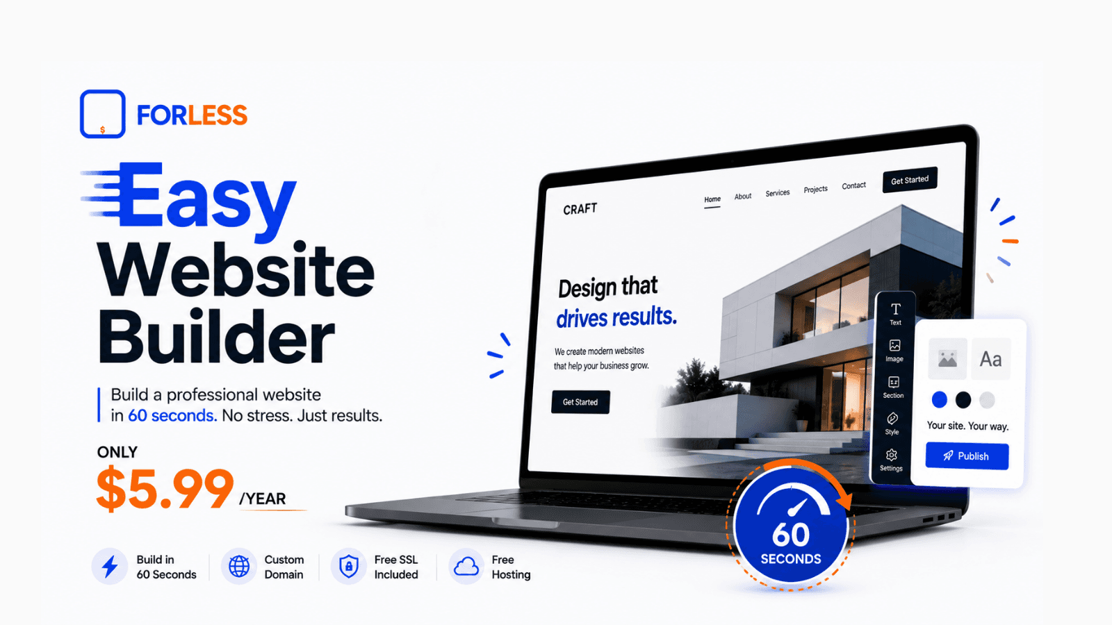 Easy Website Builder | FORLESS
