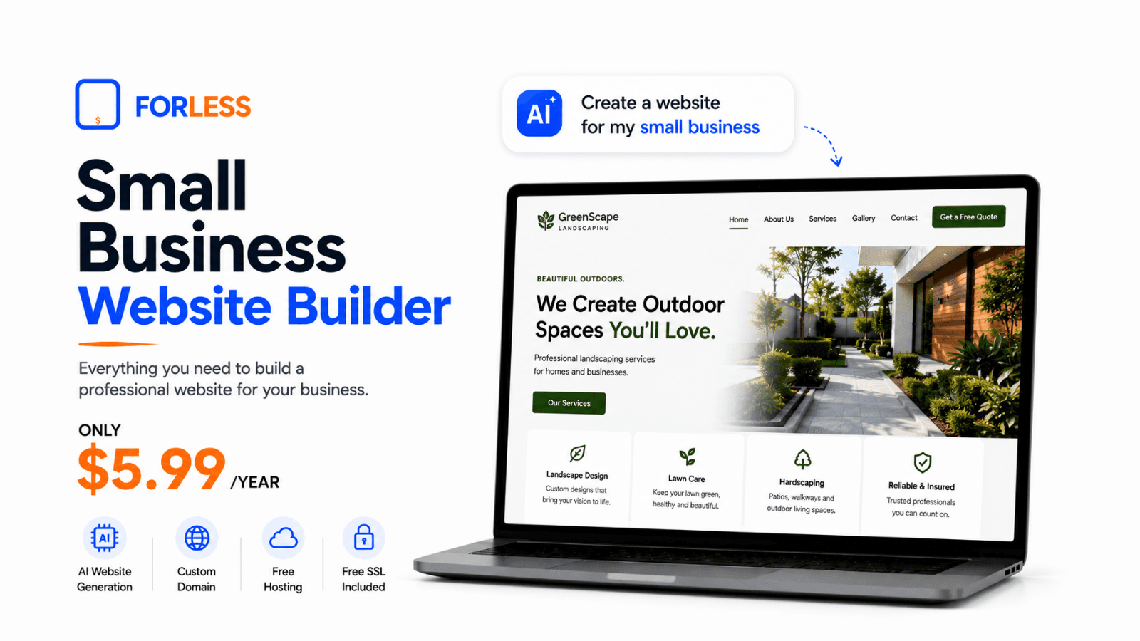 Small Business Website Builder | FORLESS