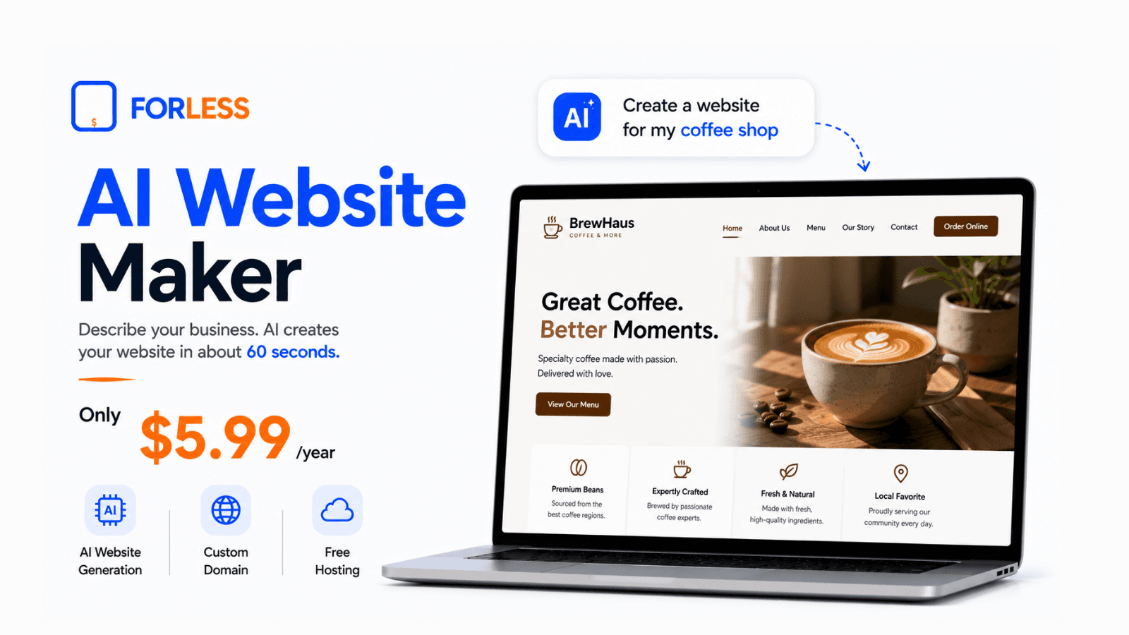 AI Website Maker | FORLESS